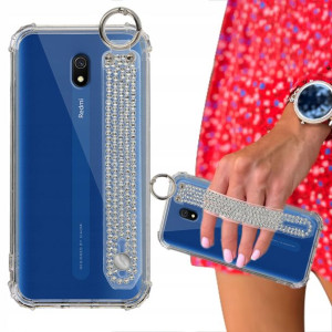 Etui ANTISHOCK + Pasek Cyrkonie do XIAOMI REDMI 8A