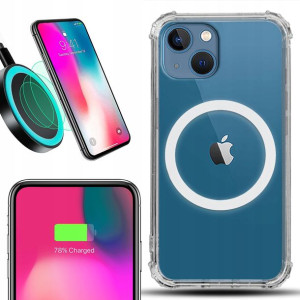 Etui Antishock + Ring MAGSAFE Biały do IPHONE 14