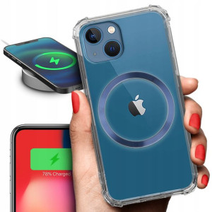 Etui Antishock + Ring MAGSAFE Blue do IPHONE 14