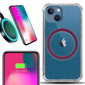 Etui Antishock + Ring MAGSAFE Burgund do IPHONE 14