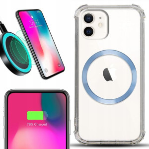 Etui Antishock + Ring MAGSAFE Błękit do IPHONE 12