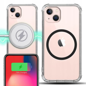 Etui Antishock + Ring MAGSAFE Czarny do IPHONE 13