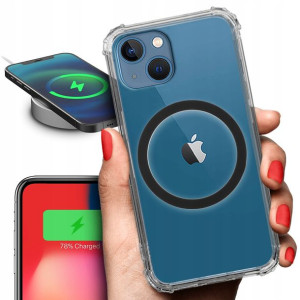 Etui Antishock + Ring MAGSAFE Czarny do IPHONE 14