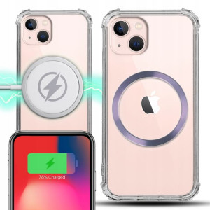 Etui Antishock + Ring MAGSAFE Fiolet do IPHONE 13