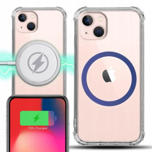 Etui Antishock + Ring MAGSAFE Granat do IPHONE 13