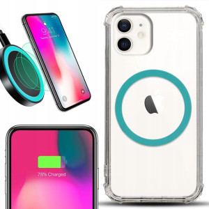 Etui Antishock + Ring MAGSAFE Morski do IPHONE 12