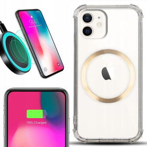 Etui Antishock + Ring MAGSAFE Złoty do IPHONE 12