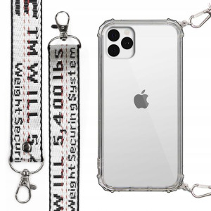 Etui Antishock + Smycz Biała do IPHONE 11 PRO MAX