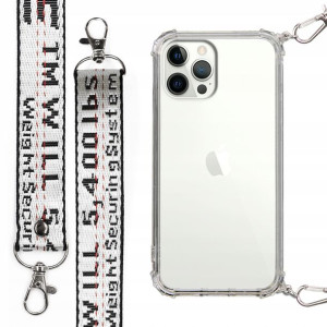Etui Antishock + Smycz Biała do IPHONE 12 PRO MAX