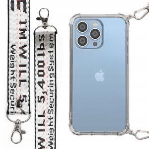 Etui Antishock + Smycz Biała do IPHONE 14 PRO MAX
