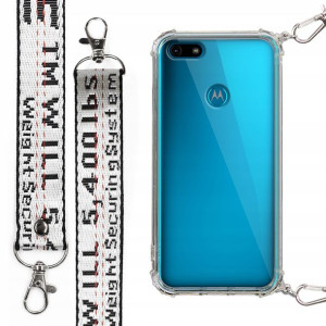 Etui Antishock + Smycz Biała do MOTOROLA E6 PLAY