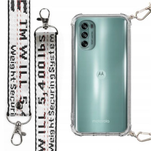Etui Antishock + Smycz Biała do MOTOROLA G62 5G