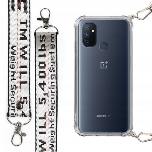 Etui Antishock + Smycz Biała do ONEPLUS NORD N100