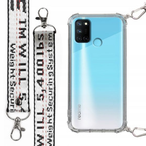 Etui Antishock + Smycz Biała do REALME 7I RMX2103