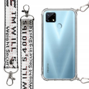Etui Antishock + Smycz Biała do REALME 7i RMX2193