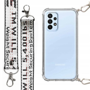Etui Antishock + Smycz Biała do SAMSUNG A23 5G