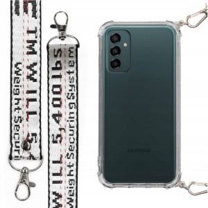 Etui Antishock + Smycz Biała do SAMSUNG M13 4G