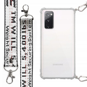 Etui Antishock + Smycz Biała do SAMSUNG S20FE 5G