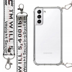 Etui Antishock + Smycz Biała do SAMSUNG S21 PLUS