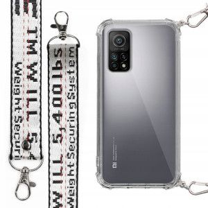 Etui Antishock + Smycz Biała do XIAOMI MI 10T 5G