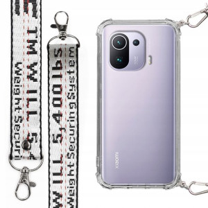 Etui Antishock + Smycz Biała do XIAOMI MI 11 PRO