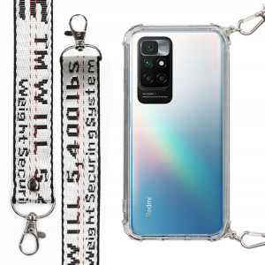 Etui Antishock + Smycz Biała do XIAOMI REDMI 10