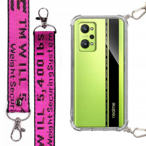 Etui Antishock + Smycz Fuksja Do Realme Gt Neo 2
