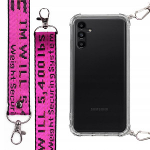 Etui Antishock + Smycz Fuksja do SAMSUNG A13 5G