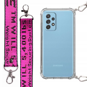 Etui Antishock + Smycz Fuksja do SAMSUNG A33 5G