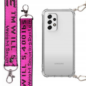 Etui Antishock + Smycz Fuksja Do Samsung A53 5g