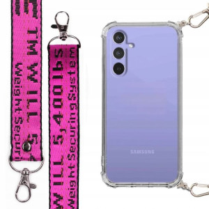 Etui Antishock + Smycz Fuksja Do Samsung A54 5g