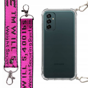 Etui Antishock + Smycz Fuksja do SAMSUNG F23 5G