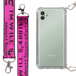 Etui Antishock + Smycz Fuksja do SAMSUNG M13 5G