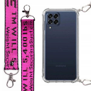 Etui Antishock + Smycz Fuksja do SAMSUNG M53 5G
