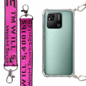 Etui Antishock + Smycz Fuksja Do Xiaomi Redmi 10a