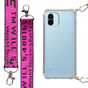 Etui Antishock + Smycz Fuksja Do Xiaomi Redmi A1