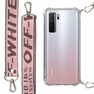 Etui Antishock + Smycz Róż do HUAWEI P40 LITE 5G