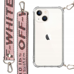 Etui Antishock + Smycz Róż do IPHONE 13 MINI Case