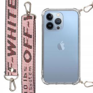 Etui Antishock + Smycz Róż do IPHONE 13 PRO Case