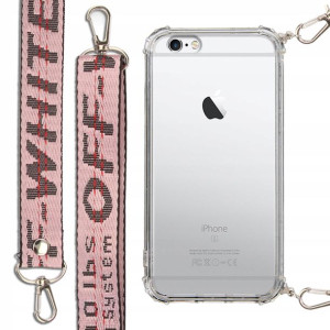 Etui Antishock + Smycz Róż do IPHONE 6 PLUS Case