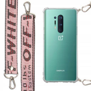 Etui Antishock + Smycz Róż do ONEPLUS 8 PRO Case