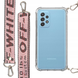Etui Antishock + Smycz Róż do SAMSUNG A33 5G Case