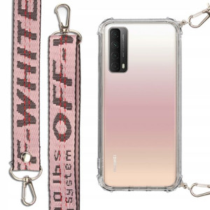 Etui Antishock + Smycz Róż do SAMSUNG A90 5G Case
