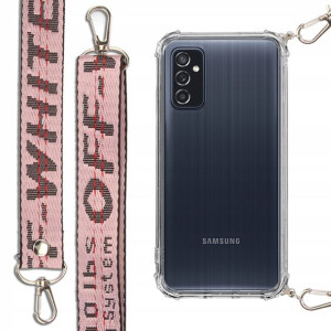 Etui Antishock + Smycz Róż do SAMSUNG M52 5G Case