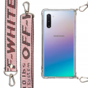 Etui Antishock + Smycz Róż do SAMSUNG NOTE 10 5G