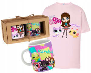 Zestaw Koszulka Kubek Littlest Pet Shop Dziecka Y5