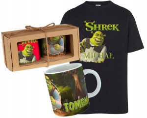 Zestaw Koszulka Kubek Shrek Dziecka Prezent Y2
