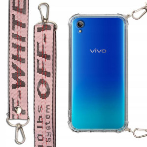 Etui Antishock + Smycz Róż do VIVO Y91C 2020 Case