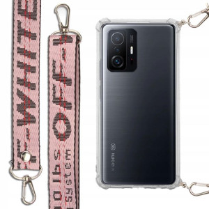 Etui Antishock + Smycz Róż do XIAOMI 11T 5G Case