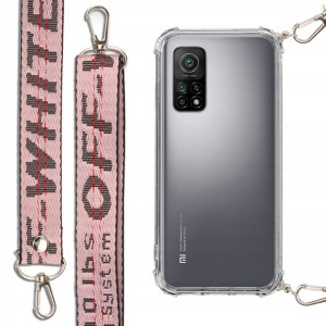 Etui Antishock + Smycz Róż do XIAOMI MI 10T Case